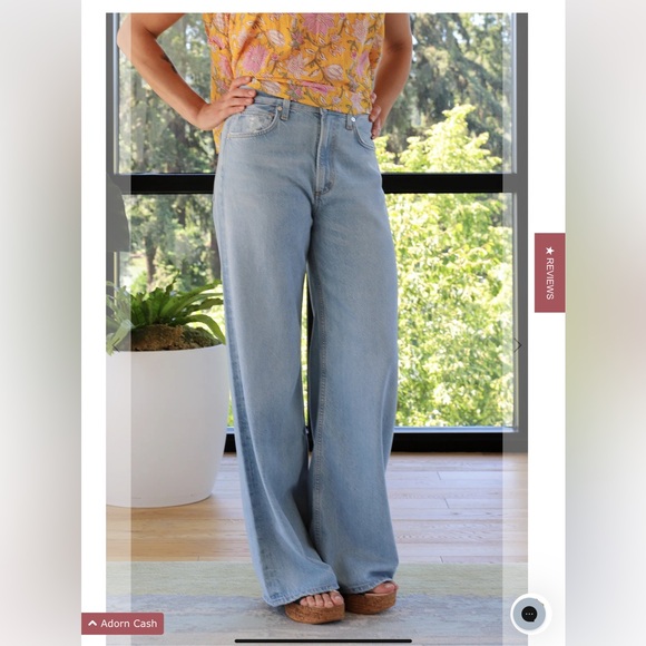 NWT CITIZENS OF HUMANITY Paloma Baggy Jean in Alemayde, Size 24 - Picture 5 of 10